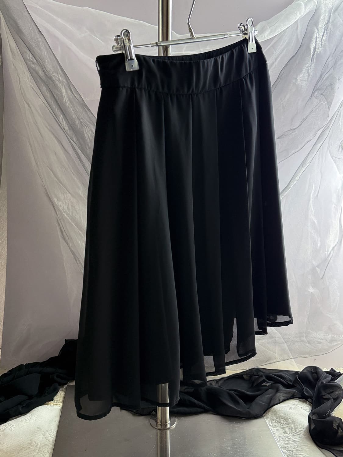 See- Through Pleated Skirt 0216 상품이미지1