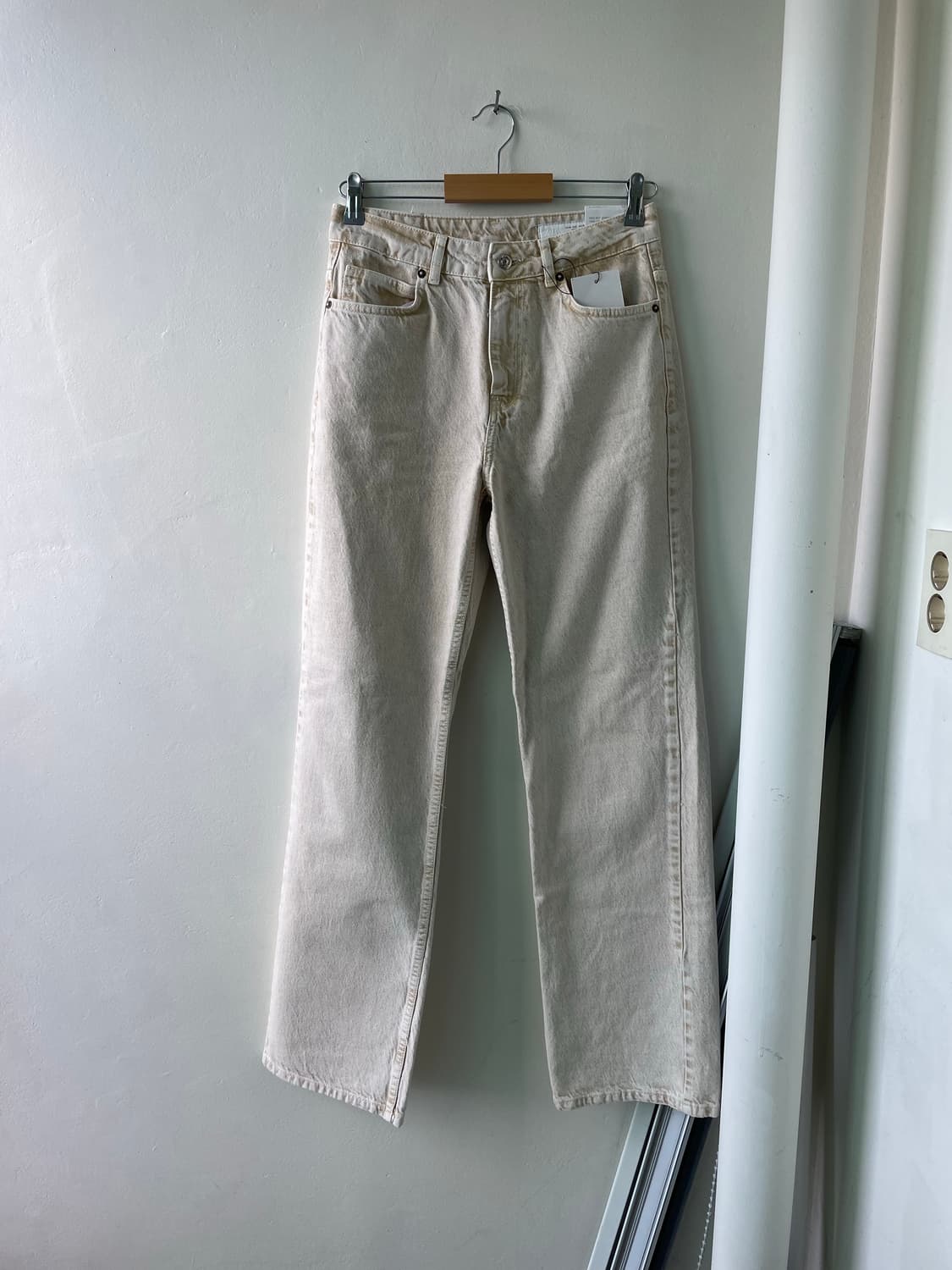 자라 우먼 베이지 워시드 데님 38 상품이미지2