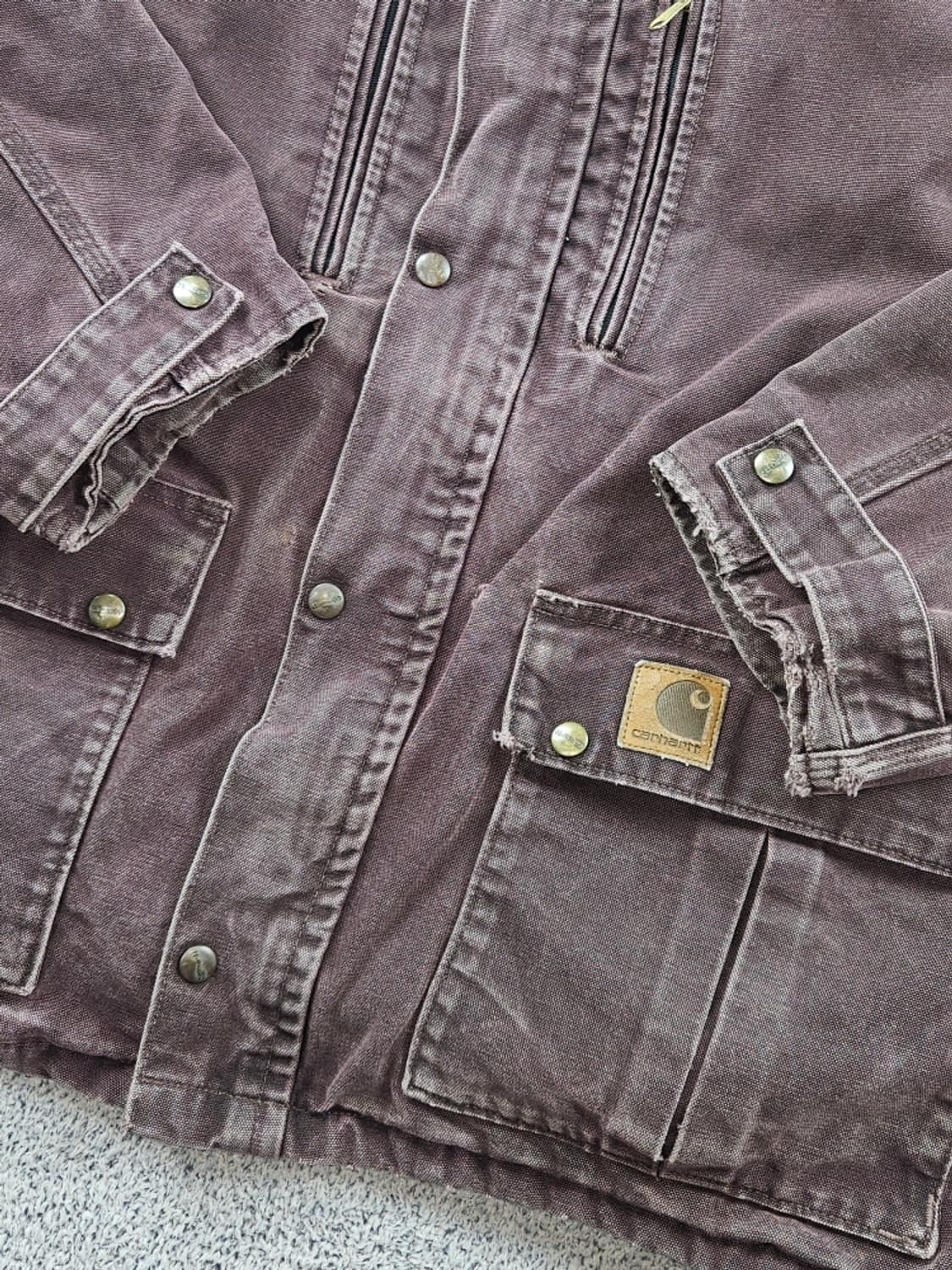 90's USA 칼하트 C10 덕캔버스 초어 자켓 (XL) / 11172 상품이미지6