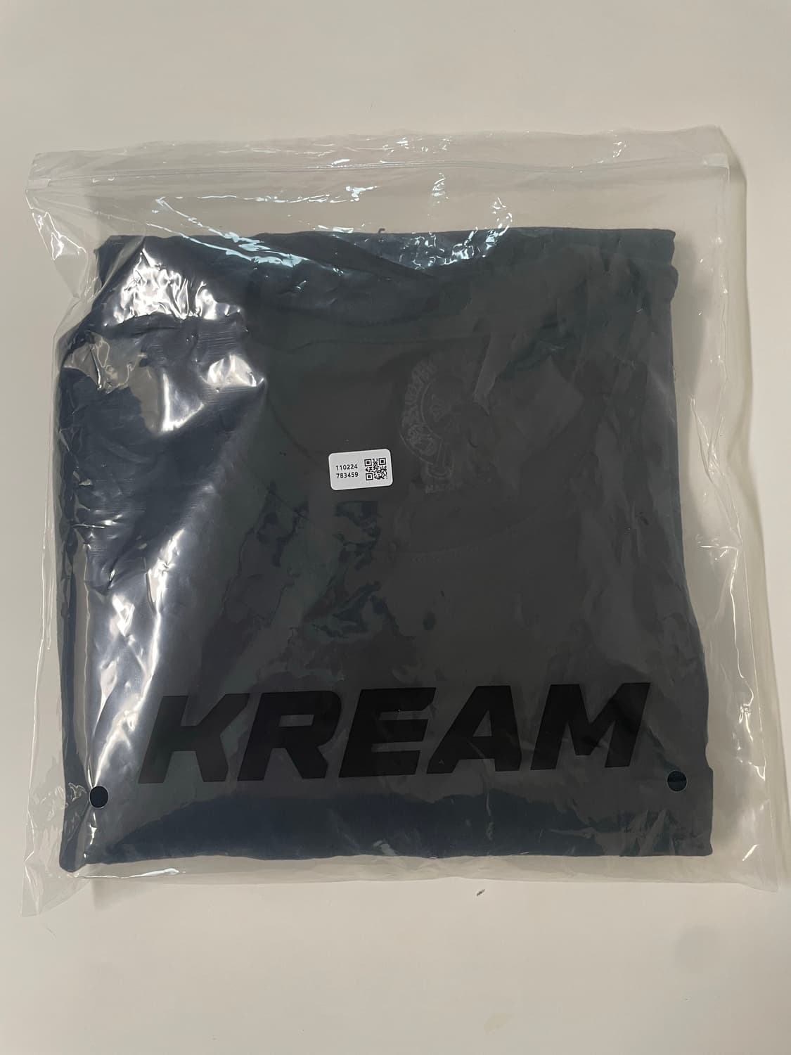 [XL] 크롬하츠 스크롤 로고 롱슬리브 티셔츠 블랙 상품이미지2
