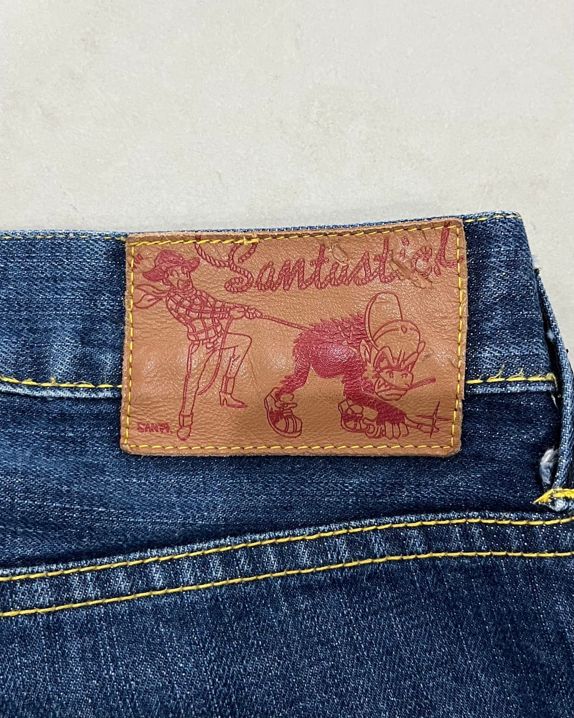 SANTASTIC! 🐒🏏  saru denim pants 상품이미지6