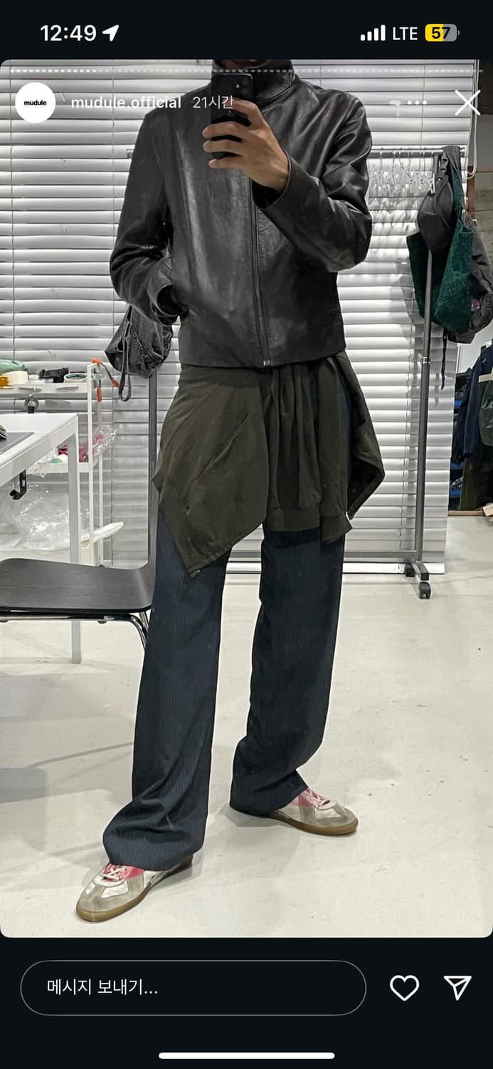 014 머듈 어펜딕스 레더 자켓 4 브라운 상품이미지5