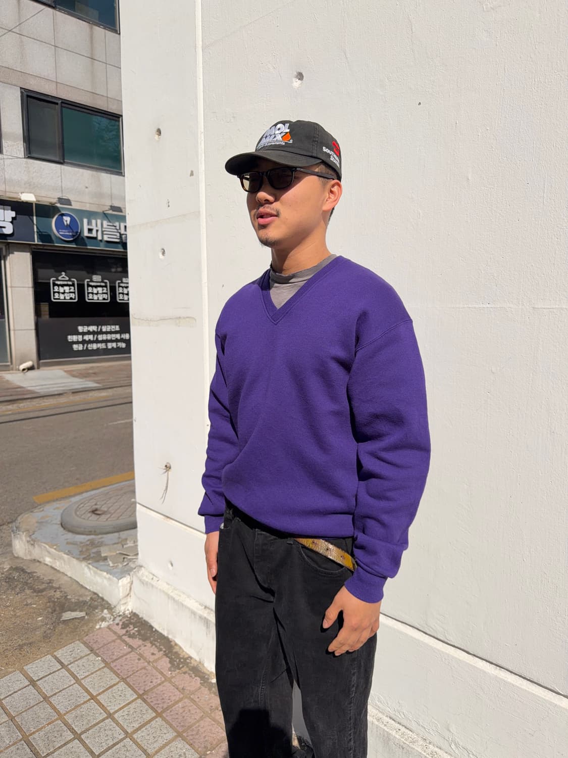 Lee V- neck sweat shirts 상품이미지5