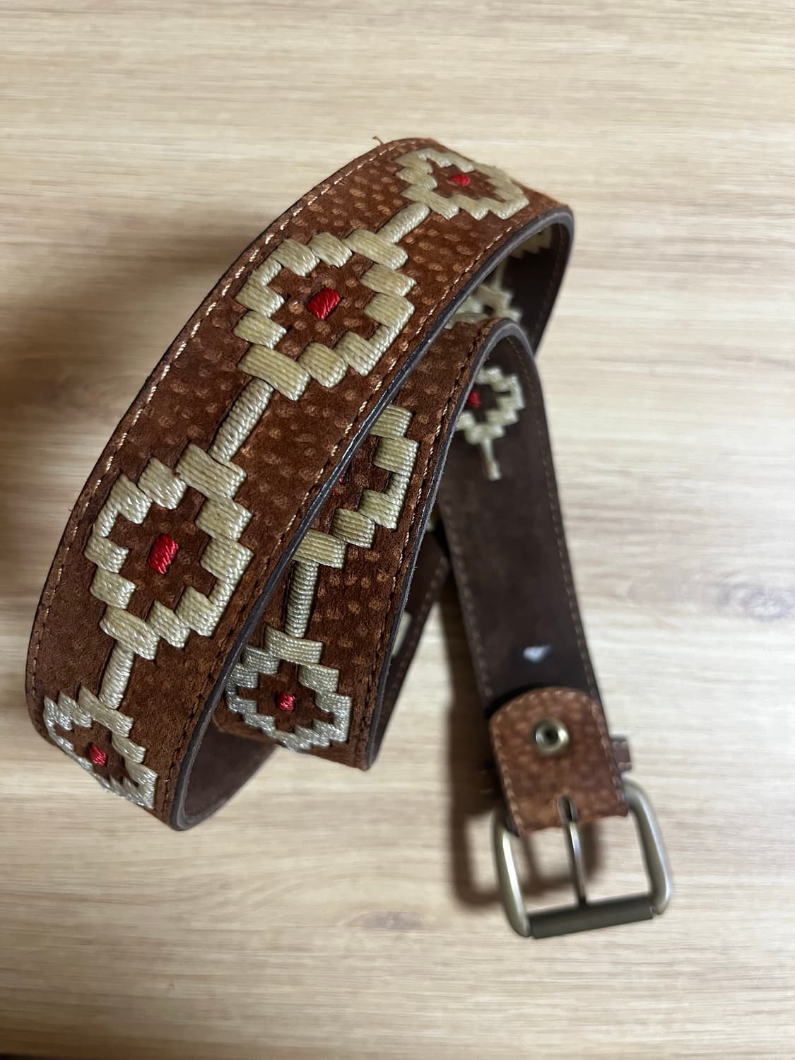 빈티지 리얼 가죽 웨스턴벨트 상품이미지1