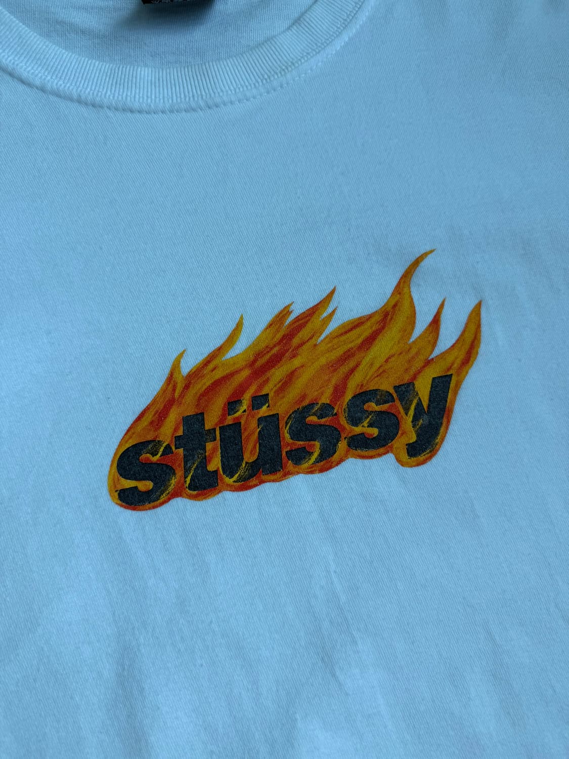 Stüssy Flame Logo Tee 스투시 플레임 로고 반팔 티셔츠 상품이미지2