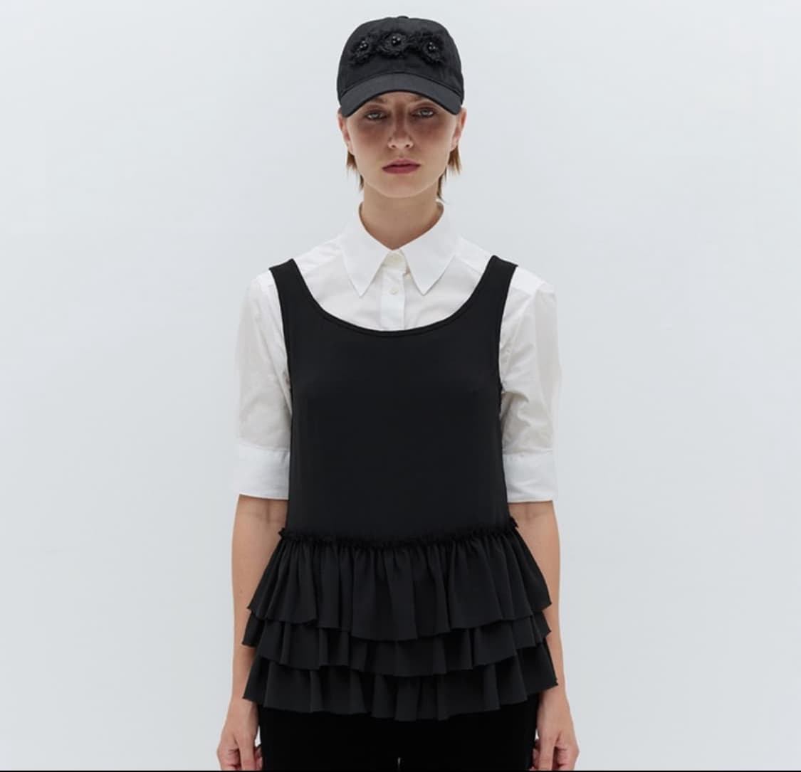 버뮬라 프릴 슬리브리스탑 상품이미지1