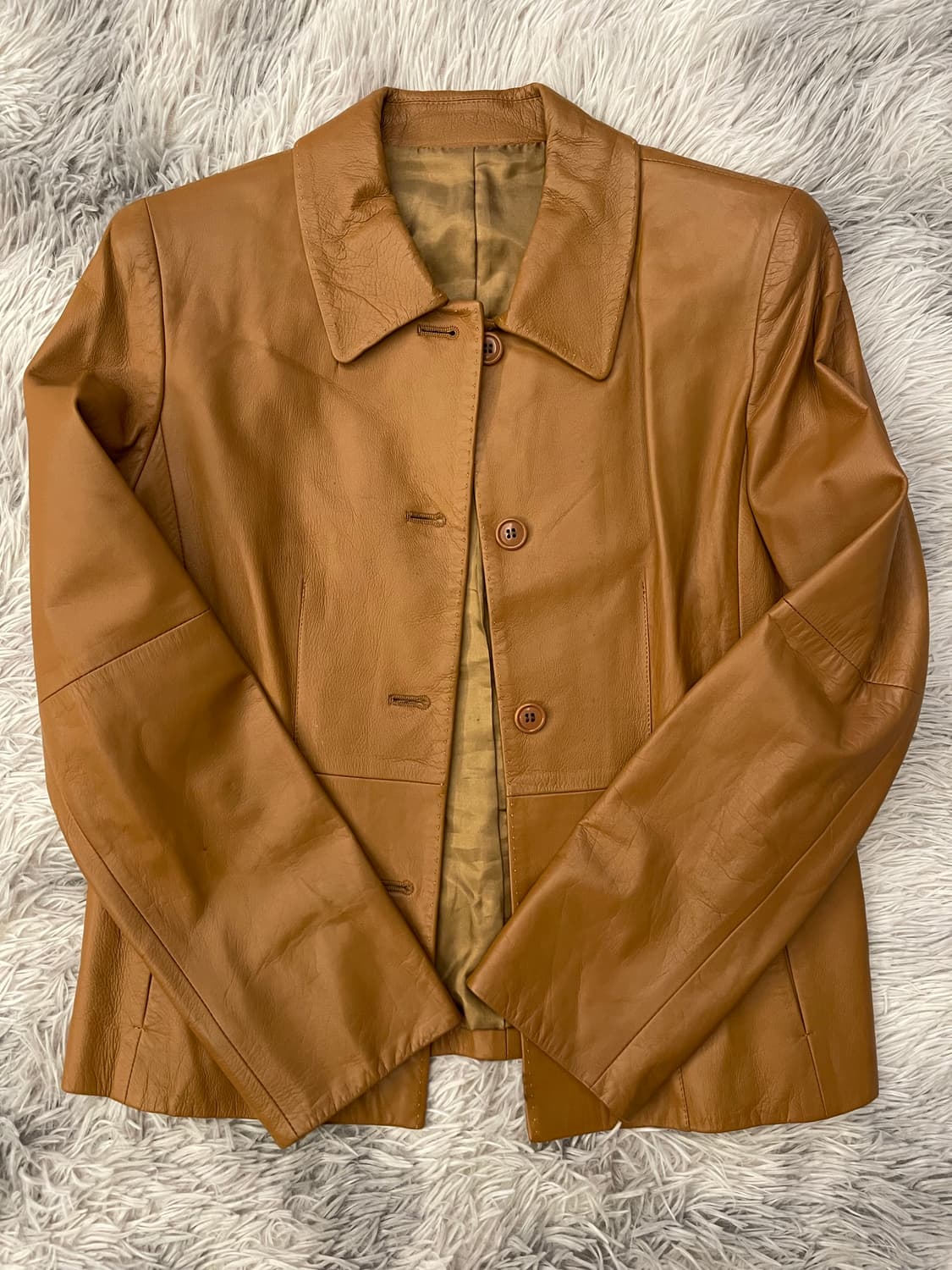 양가죽 자켓 브라운 여성 상품이미지1