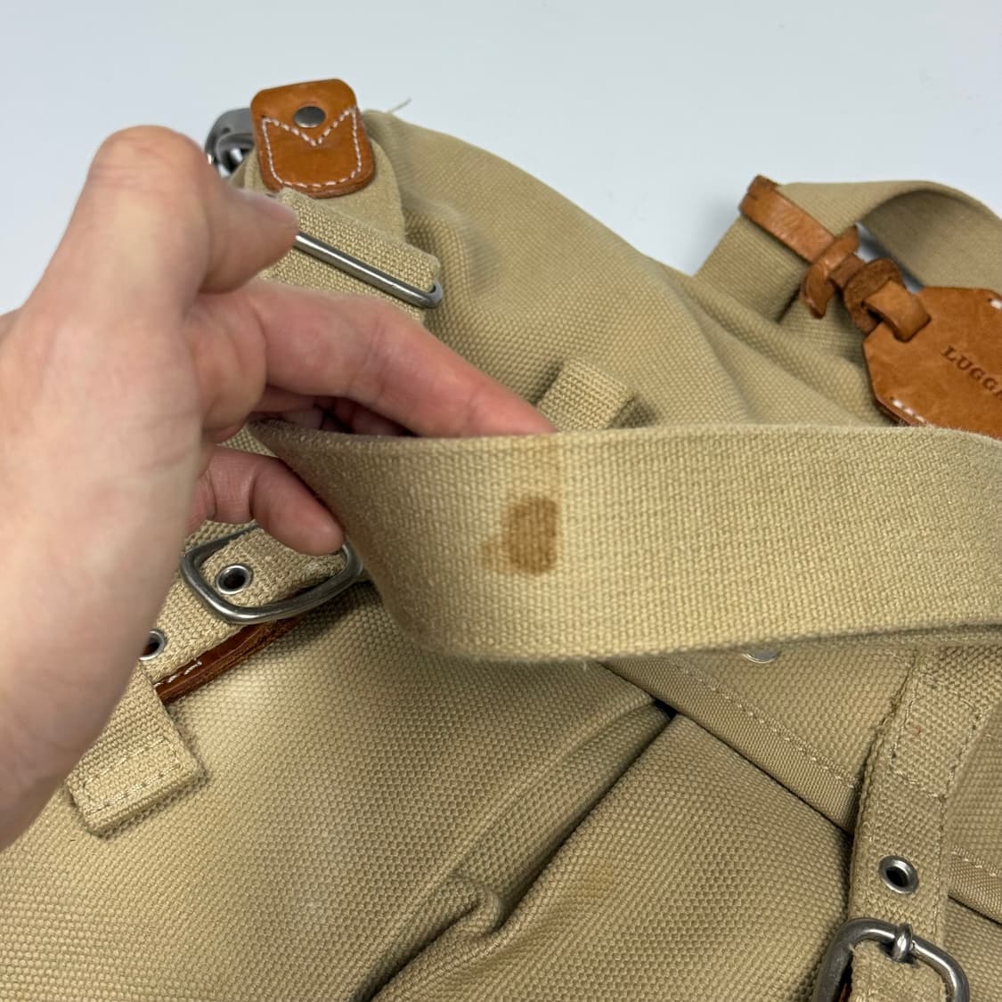 요시다포터 러기지라벨 투웨이 캔버스 백팩 상품이미지6