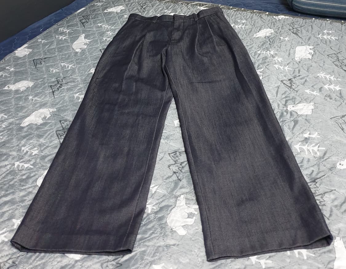 아베크 디자인 투턱 생지 데님팬츠 (M) 상품이미지1
