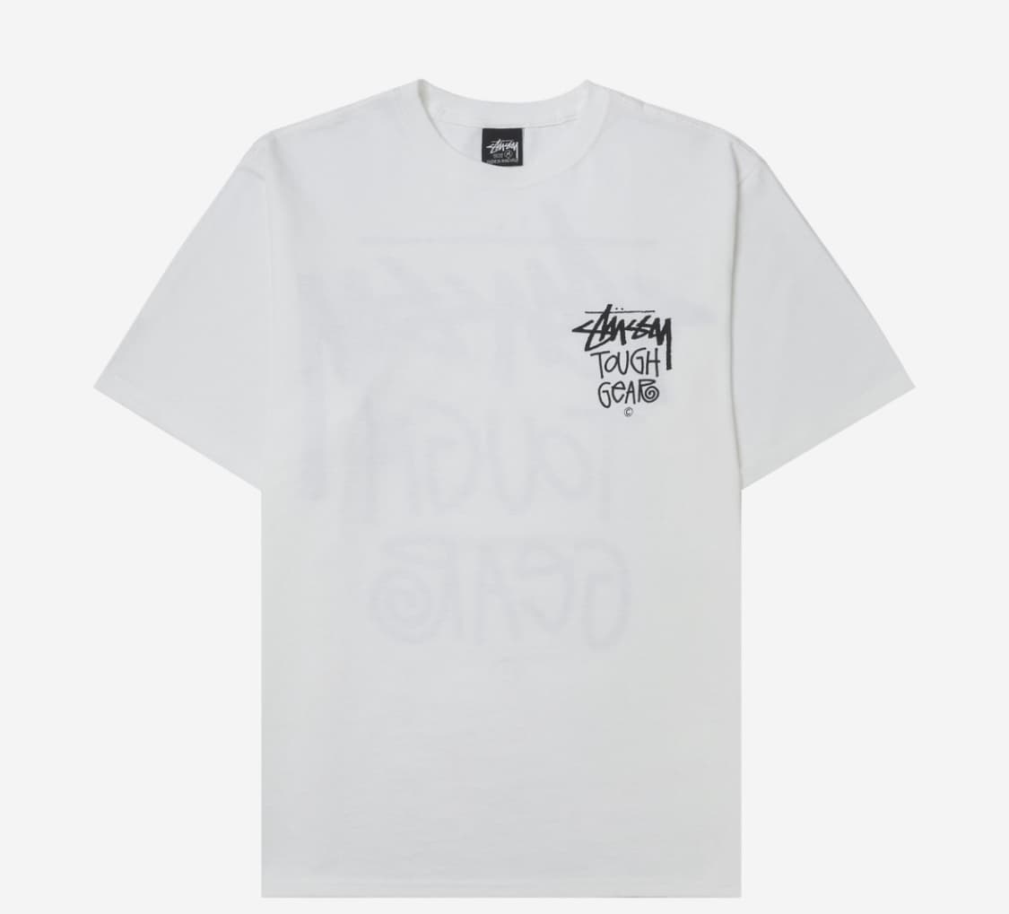 Stussy Tough Gear T-Shirt White 상품이미지1