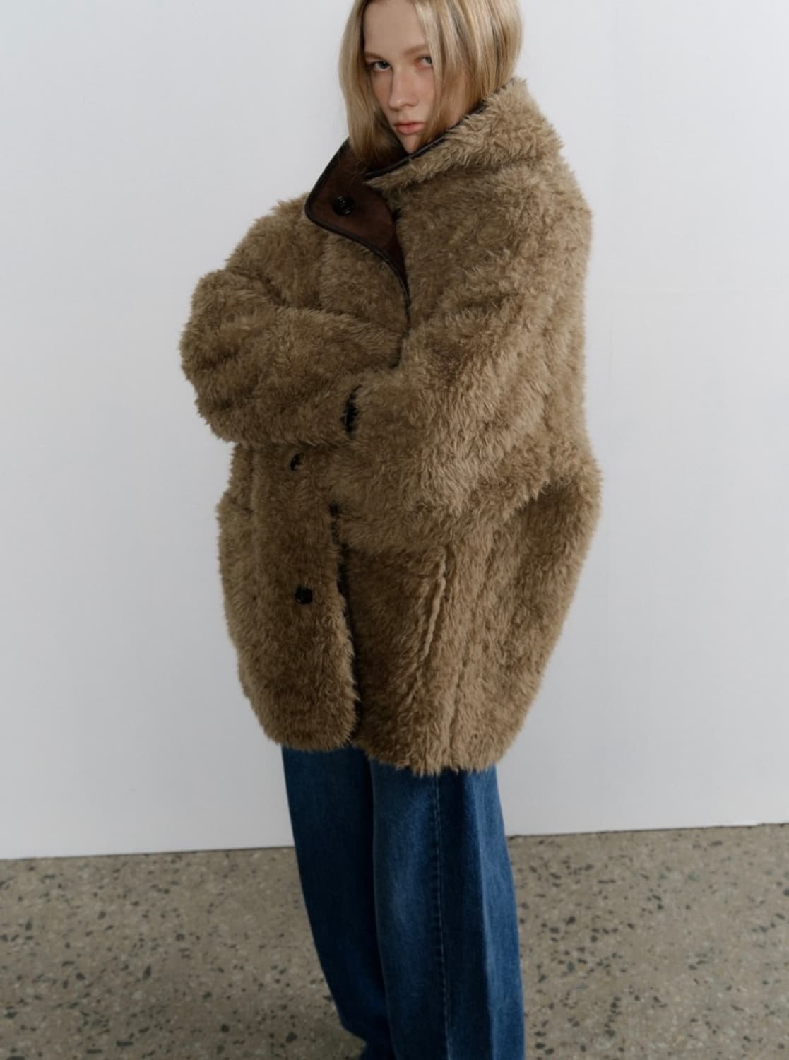 108파운드 리버시블 무스탕 다크브라운 상품이미지1