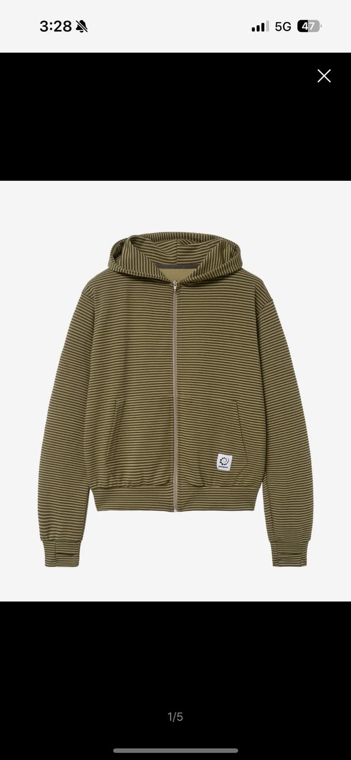 패러킷 드리프트 집업 후디 올리브 S 상품이미지1