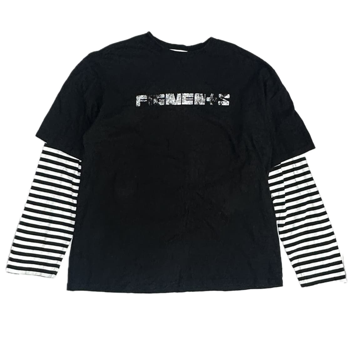 ⛓️Figments 자체 레이어드 펑크 긴팔 티셔츠⛓️반팔 긴팔 오버핏  상품이미지2