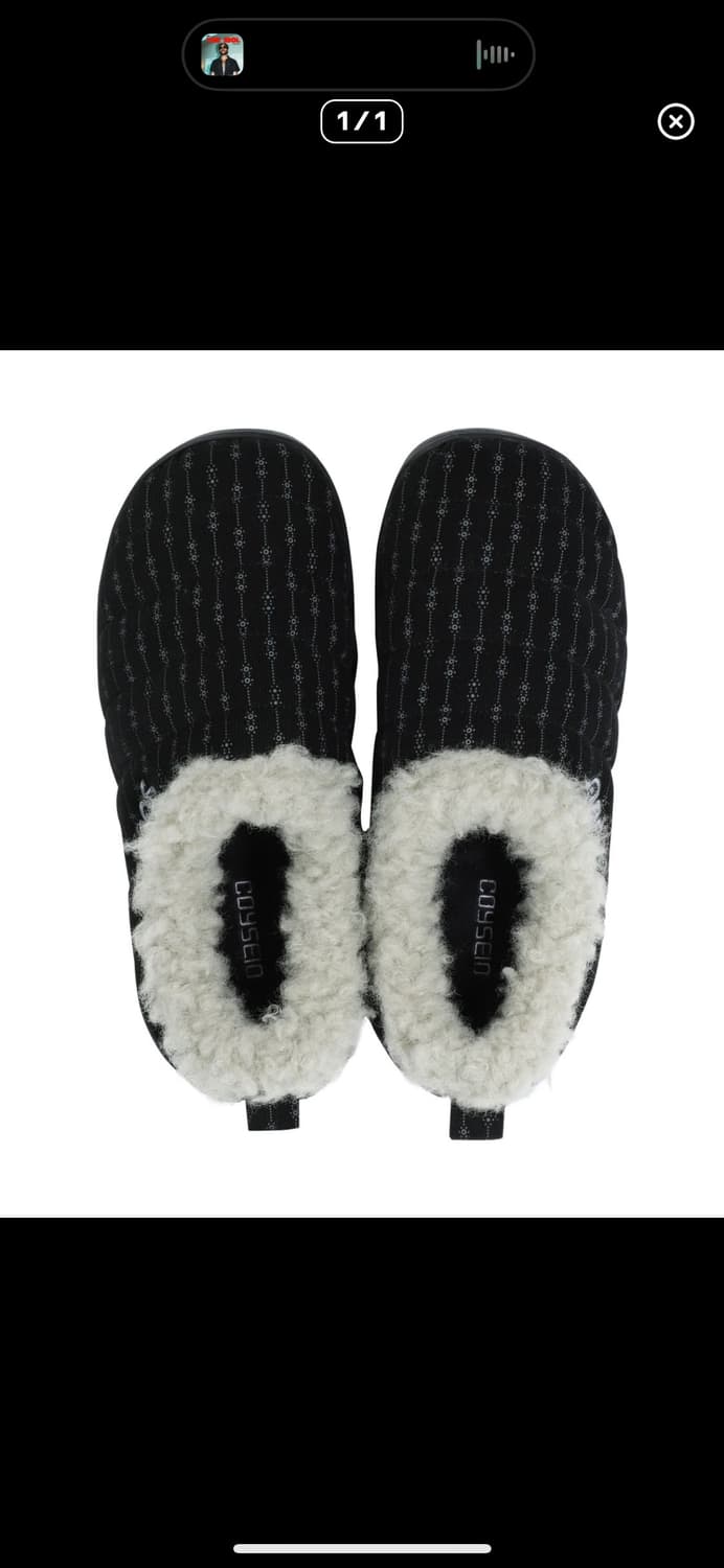 스부 수부 코이세이오 스너그 패딩 슈즈 블랙 상품이미지1