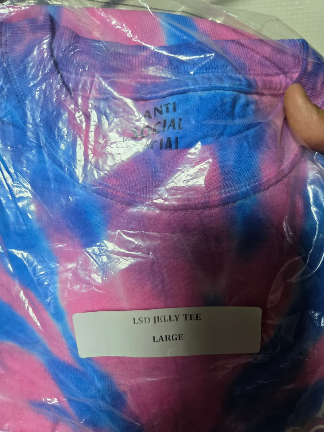 [L] 안티소셜클럽 ASSC LSD 티셔츠 핑크 퍼플 상품이미지2