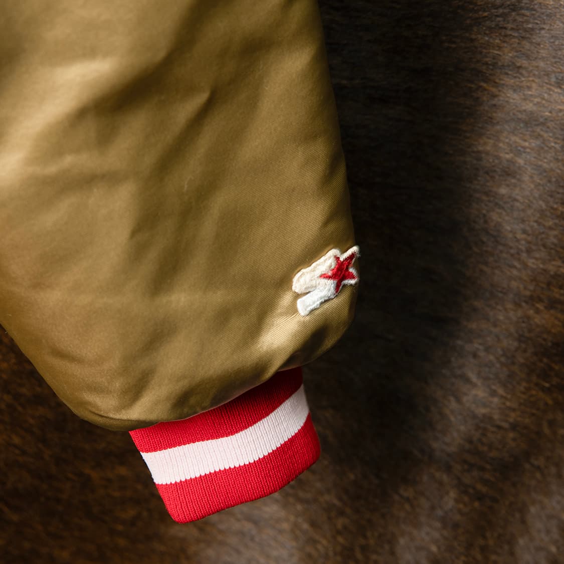 [105] 90s 스타터 USA 메이드 샌프란시스코 49ers 사틴 점퍼 상품이미지4