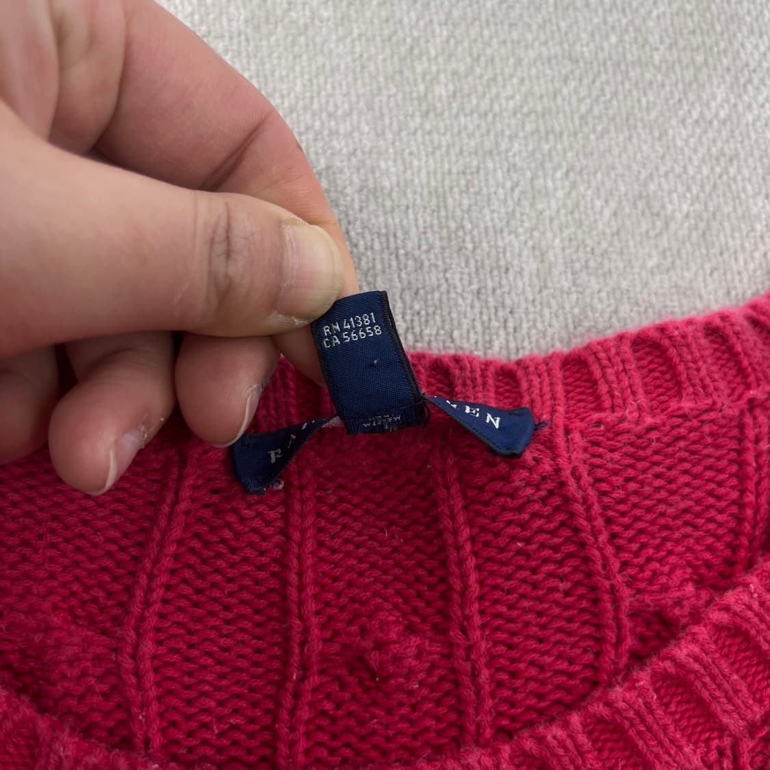 95 폴로랄프로렌 코튼 꽈배기 니트  상품이미지4