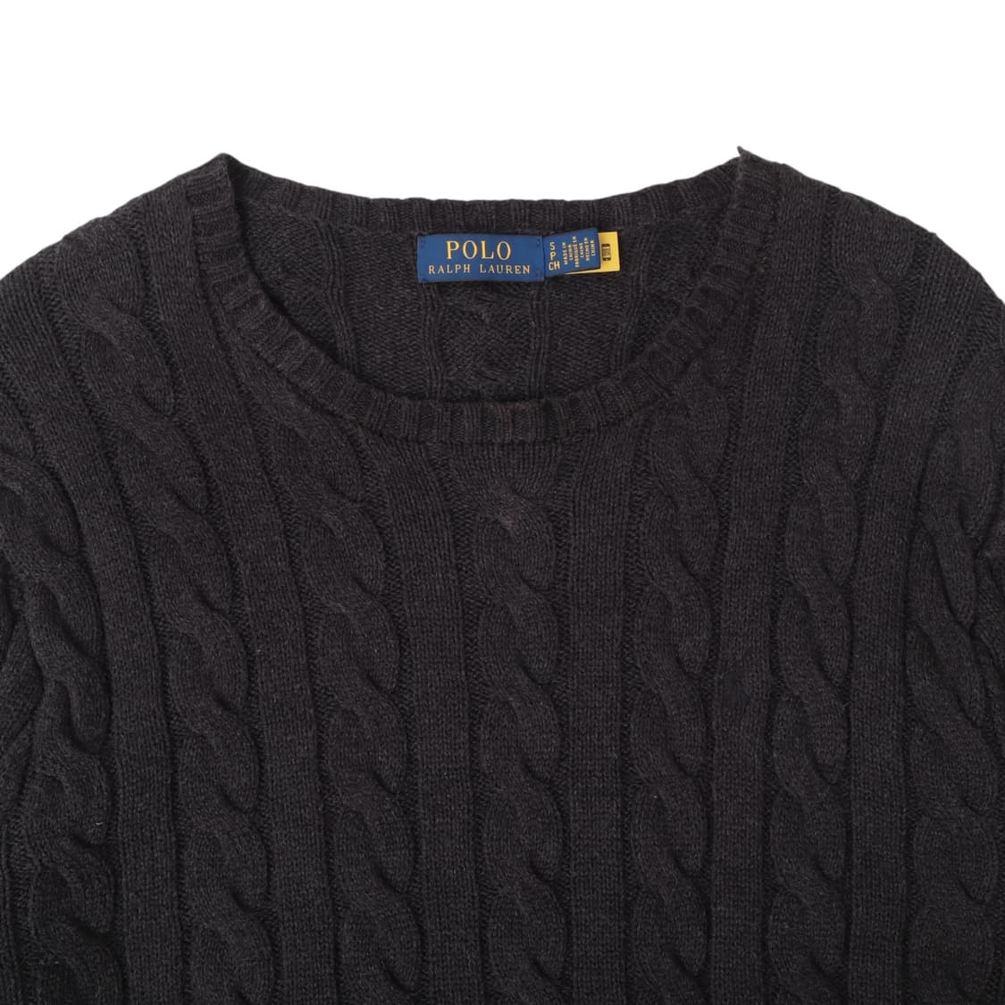 폴로 랄프로렌 QR 챠콜 베이직포니 케이블 니트 상품이미지2