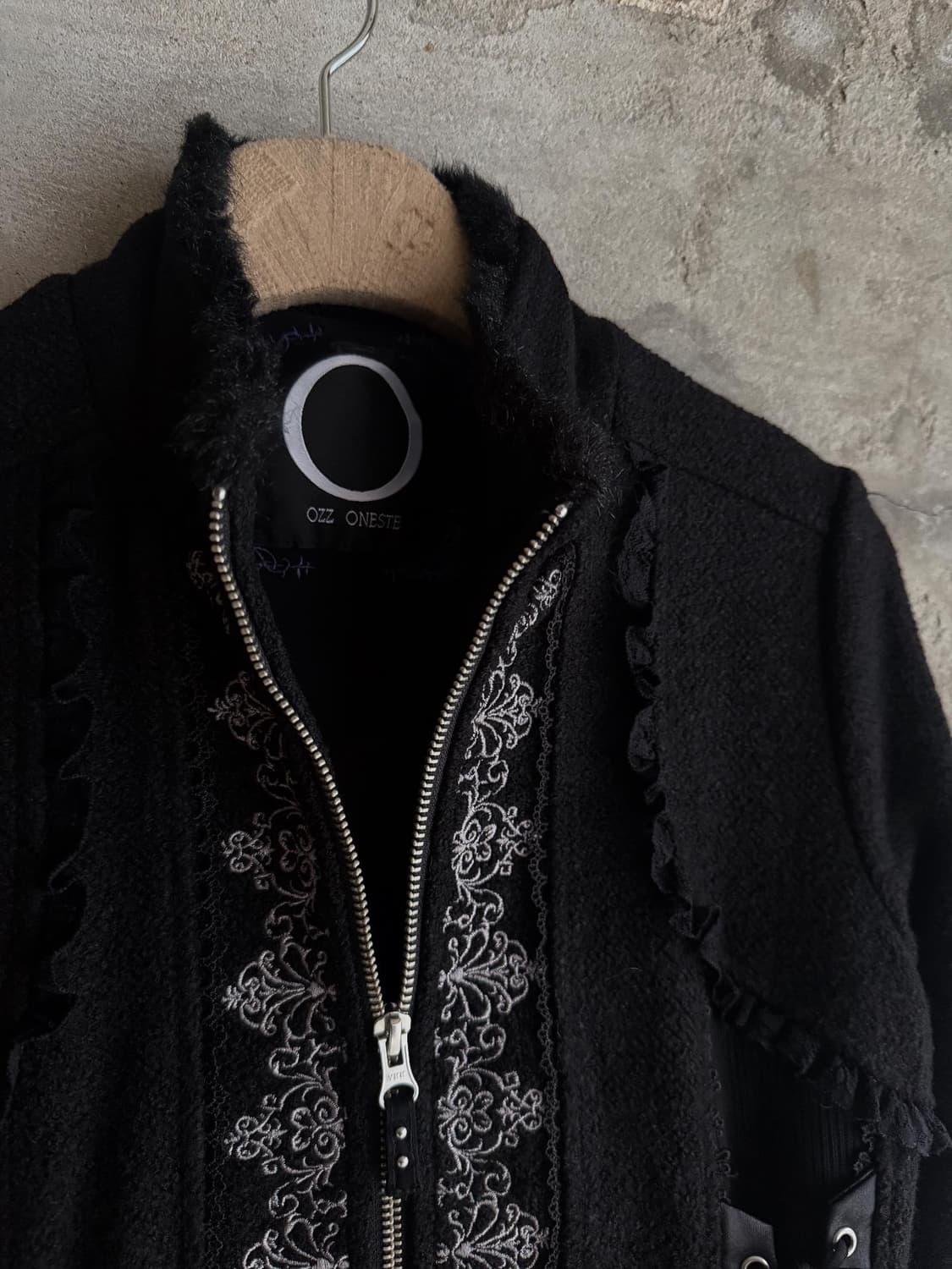 Ozz on Lace Detail Long Coat 상품이미지3