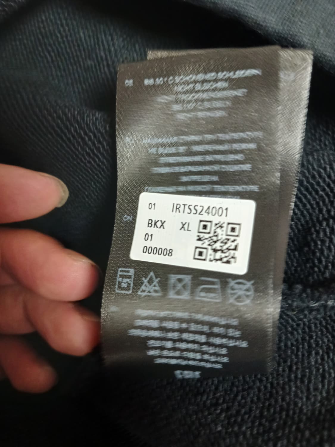 이로 블랙 후드티 XL 상품이미지5