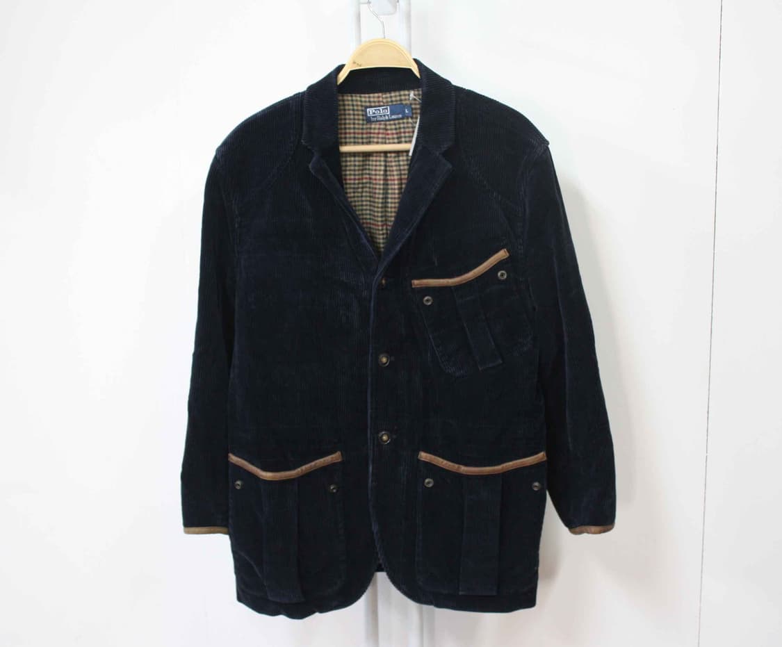 W-3607/폴로 정품 남성용 코듀로이 골덴 자켓 L 상품이미지1