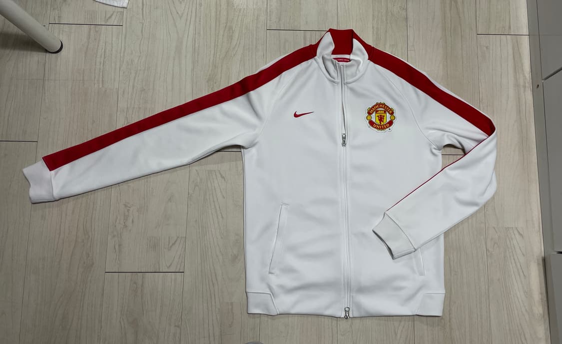나이키 맨유 트랙 자켓 화이트 M(95) 상품이미지1
