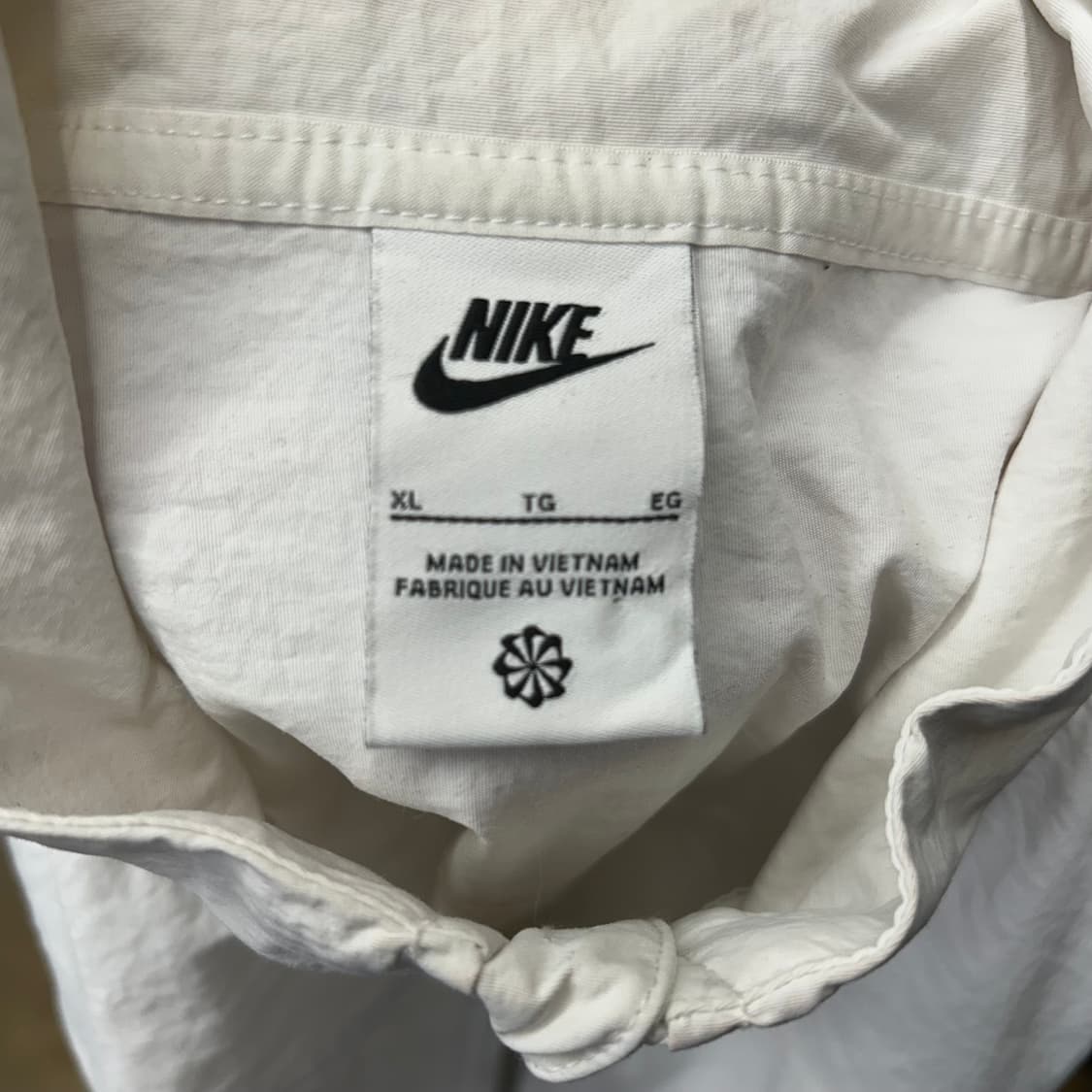 XL 나이키 스우시 화이트 크롭 바람막이 상품이미지4