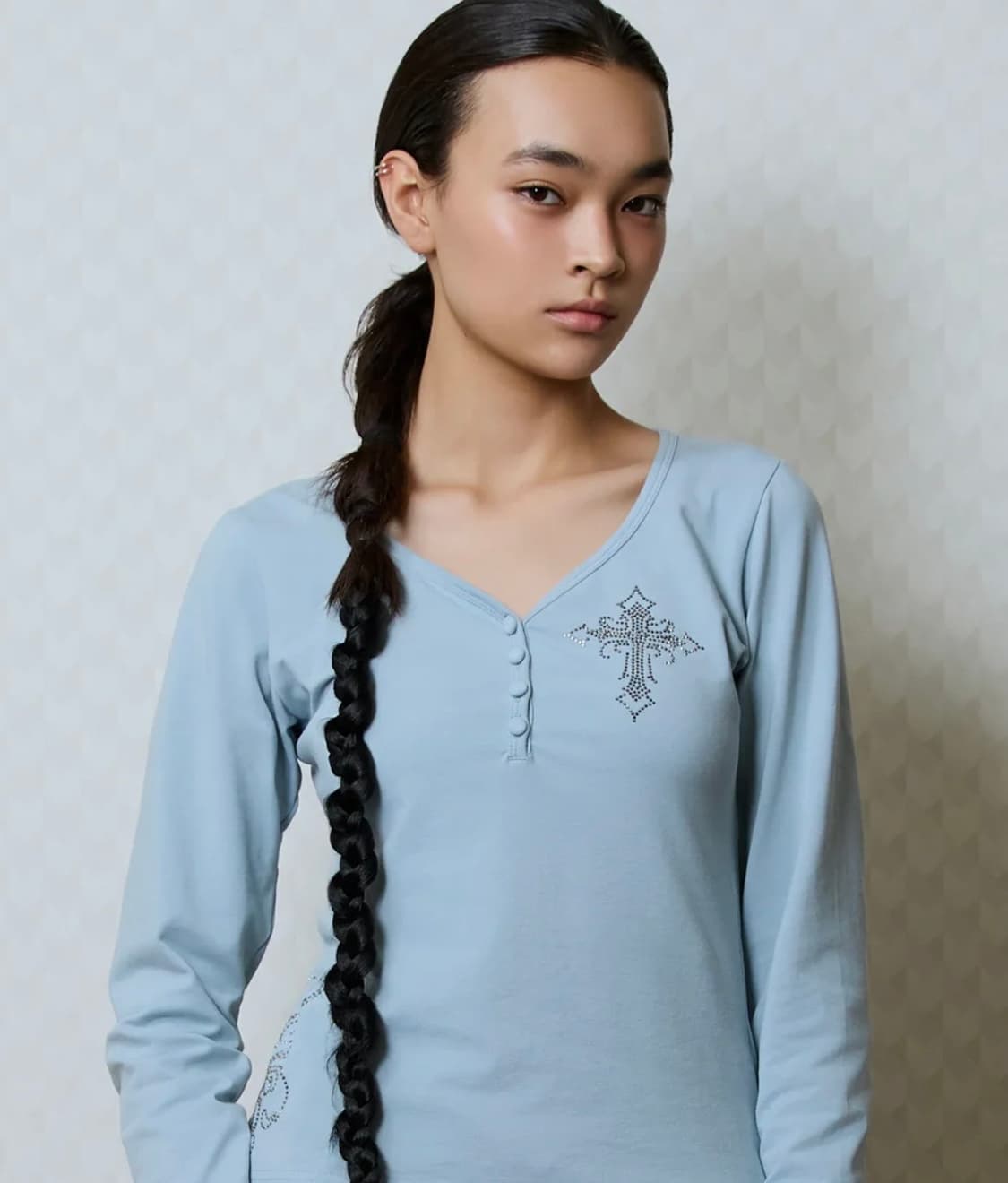 러브이즈트루 GT HOTFIX SLEEVE TEE(BLUE) 상품이미지1