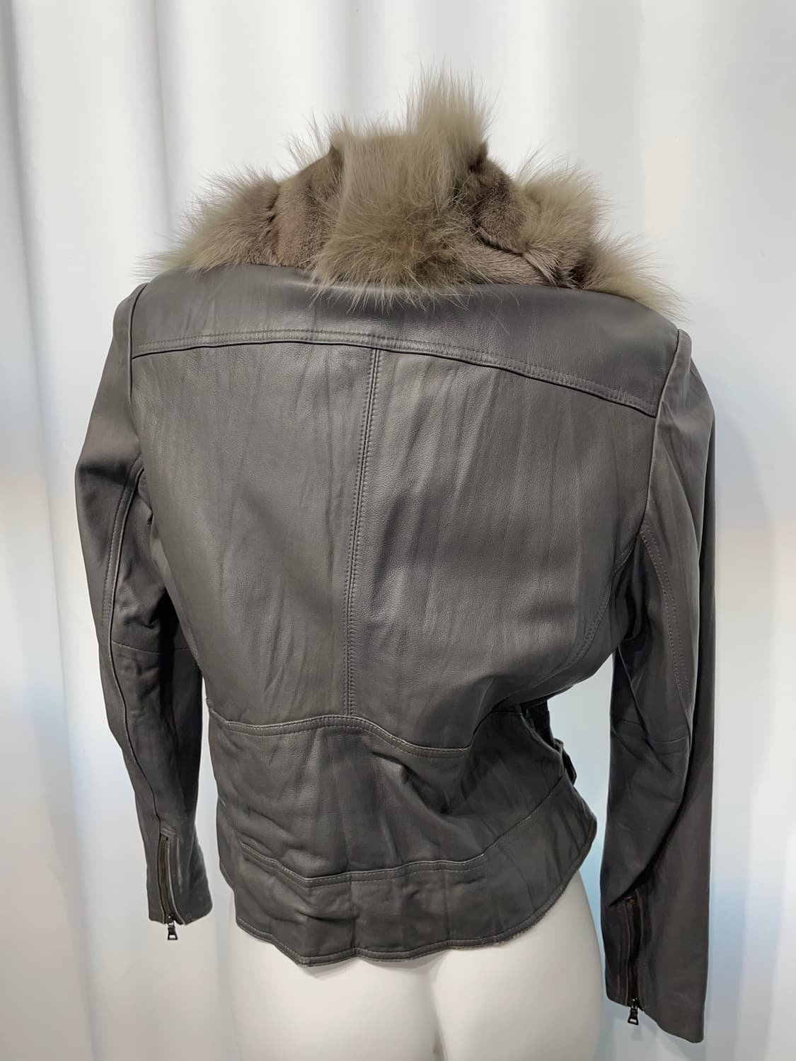 🎸그레이 퍼 레더 자켓🎸 상품이미지6
