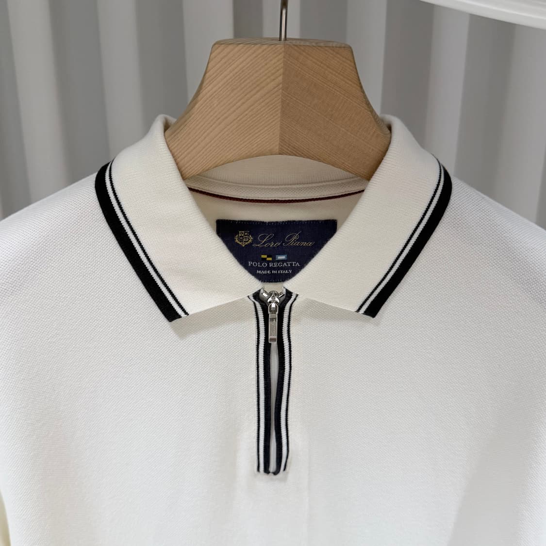 (A+/L) / 로로피아나 집 레가타 폴로 카라넥 코튼 반팔 티셔츠 상품이미지4