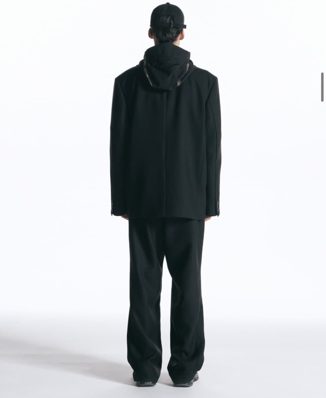 인사일런스 커브드 라인 울 블레이저 상품이미지3