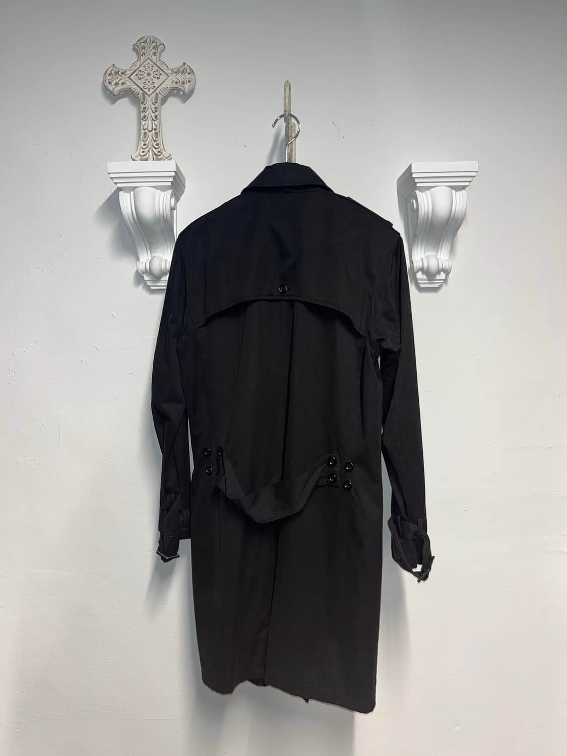 언더커버 Undercover 블랙 커브스 버튼 코트 2 상품이미지2