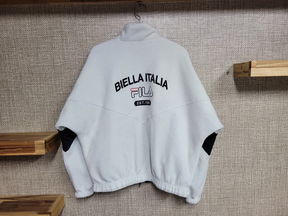 XL 105사이즈 휠라 오버핏 플리스 자켓 올드스쿨  상품이미지4