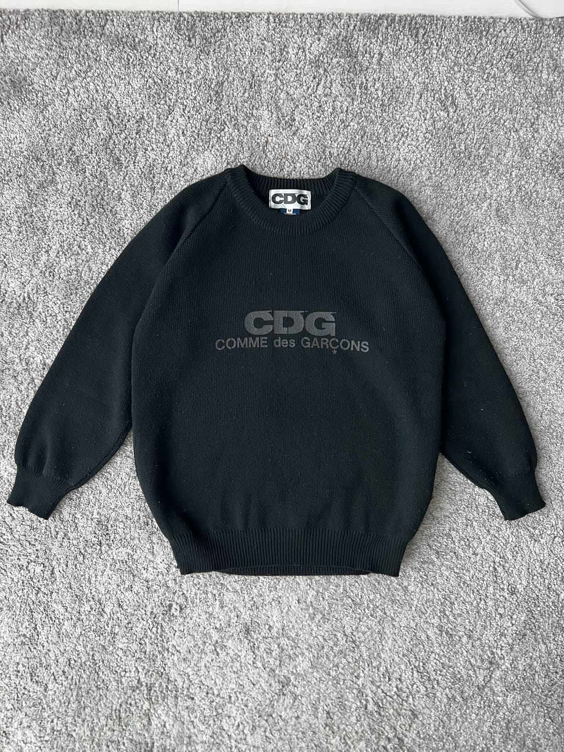 꼼데가르송 풀오버 니트 블랙 상품이미지1