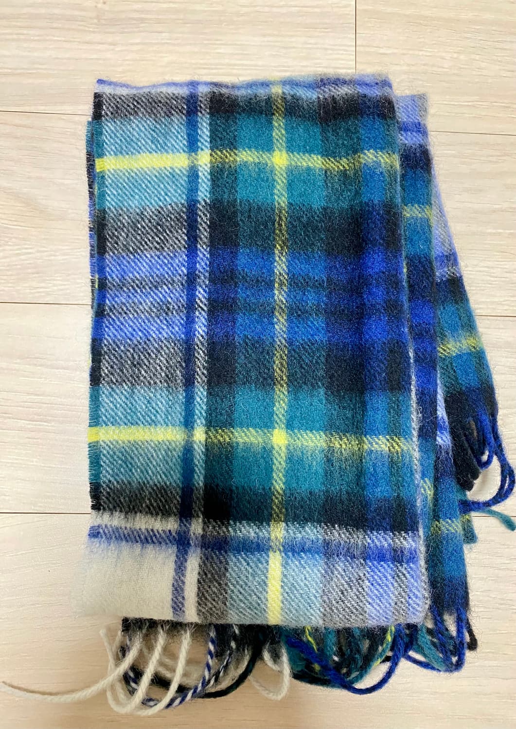 바버 타탄체크 스카프 울 캐시미어 혼방 상품이미지6