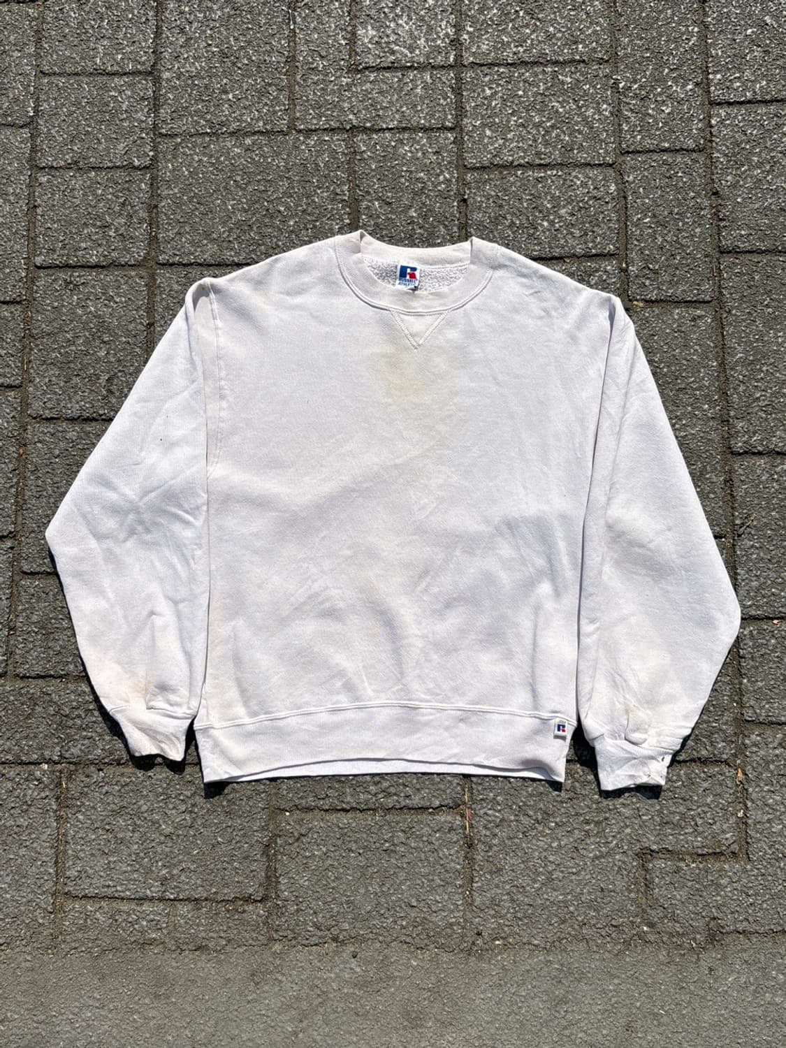 MADE IN USA 🇺🇸 90‘s 러셀 맨투맨 화이트 블랭크 상품이미지4