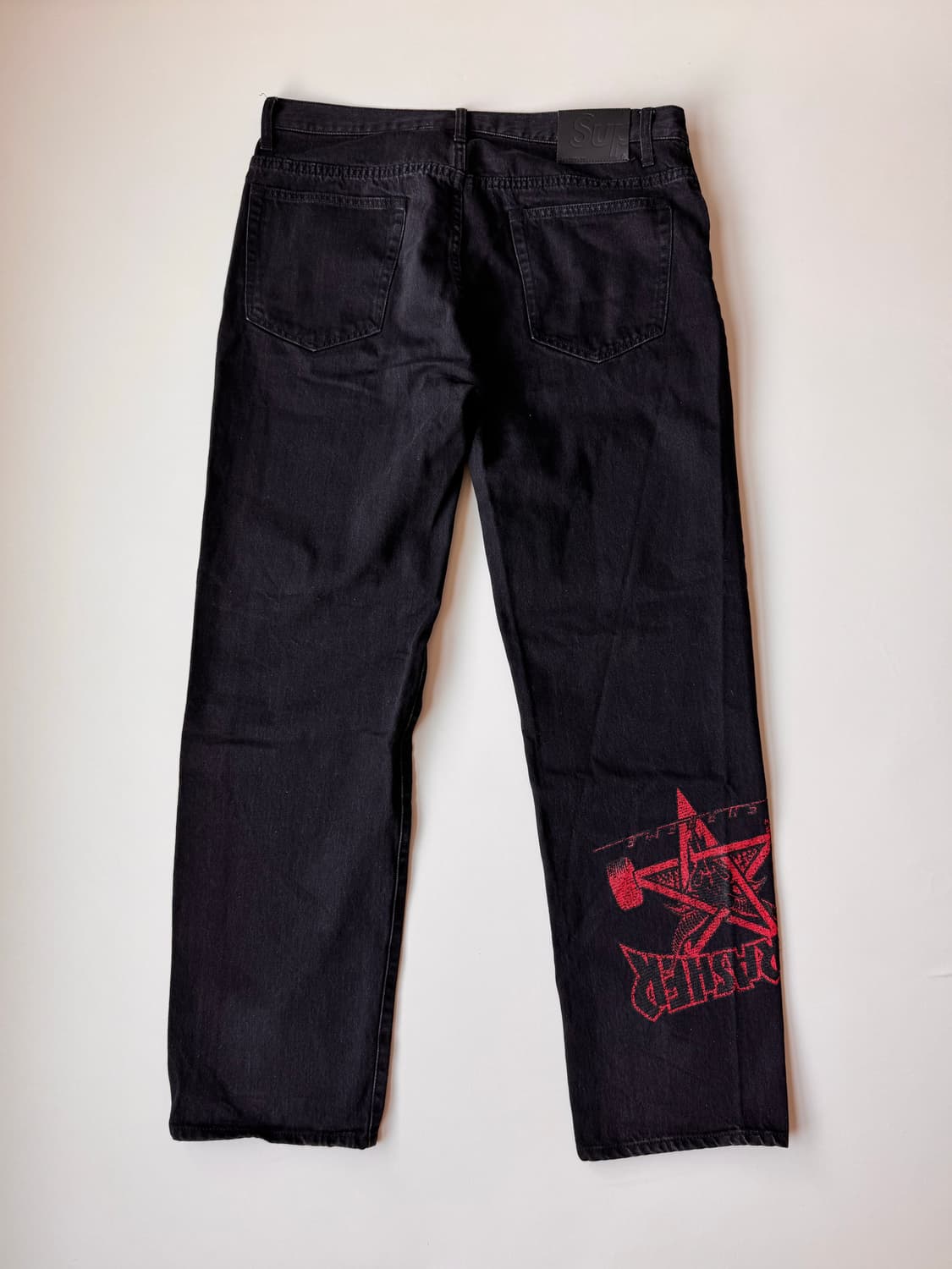 21fw 슈프림 x 트레셔 레귤러 진 블랙 상품이미지2