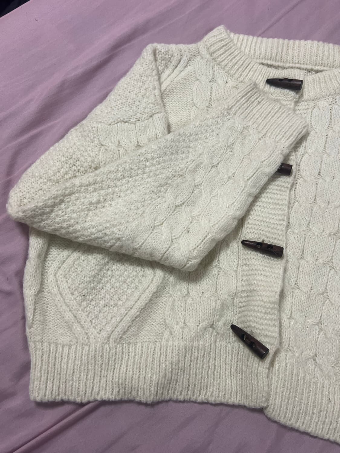 Japanese Vintage 모리걸 떡볶이 니트 가디건 상품이미지2