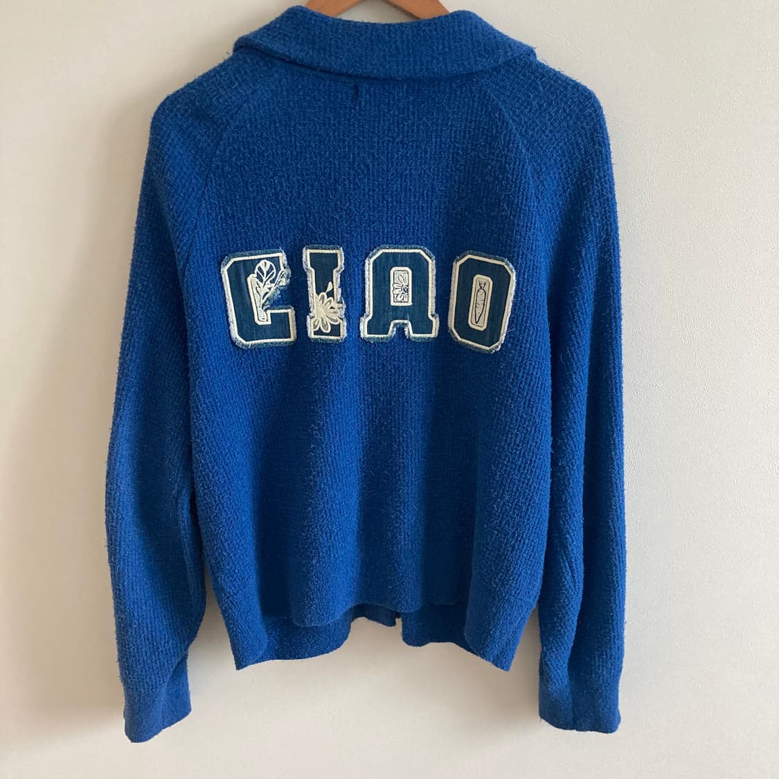 베네통 CIAO 파랑색 니트 가디건 상품이미지9