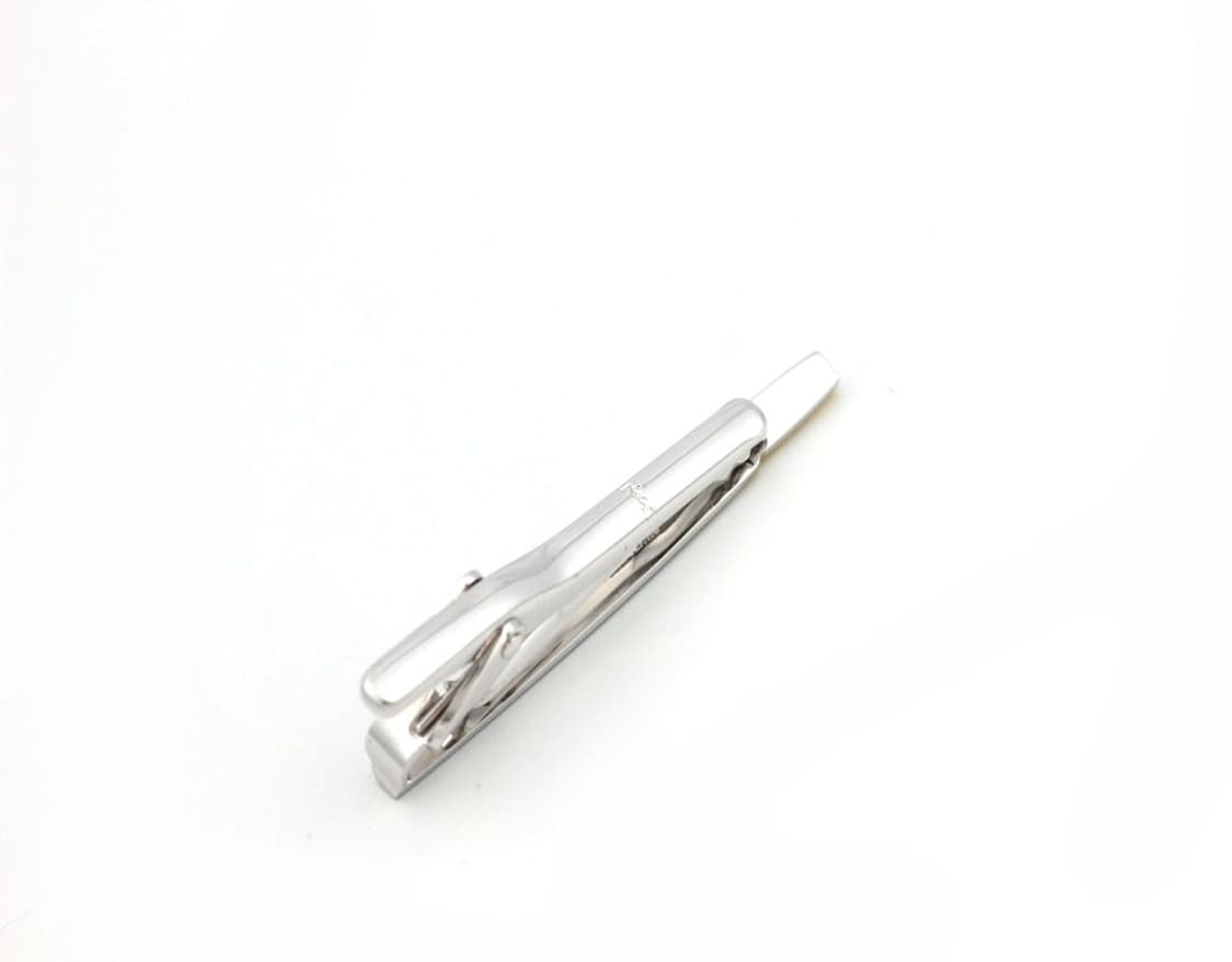 입생로랑 A등급 5.1cm 실버925 은 남자 명품 넥타이핀 빈티지 상품이미지3