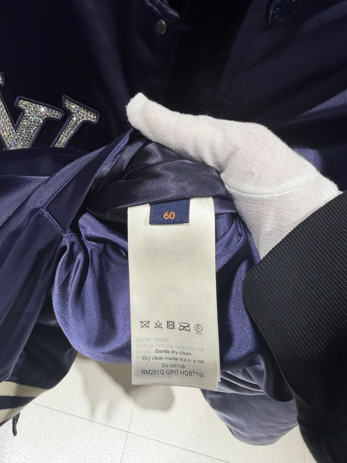 60 / 루이비통 리버스 베이스볼 퍼렐 블루종 자켓 / 미사용 상품이미지5