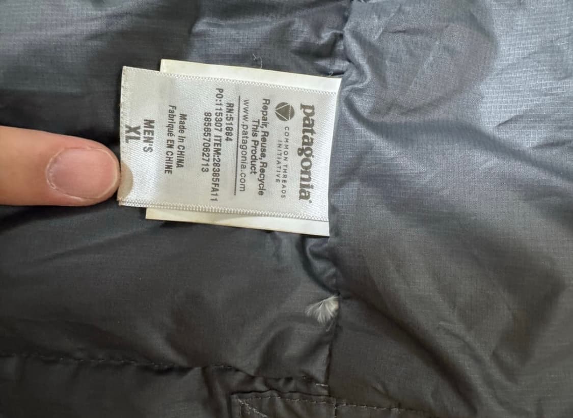 파타고니아 경량패딩 그레이 상품이미지5