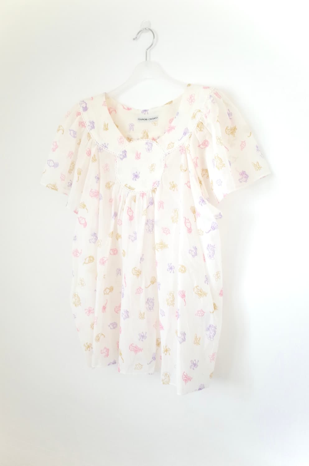 츠모리치사토 패턴 블라우스 상품이미지1