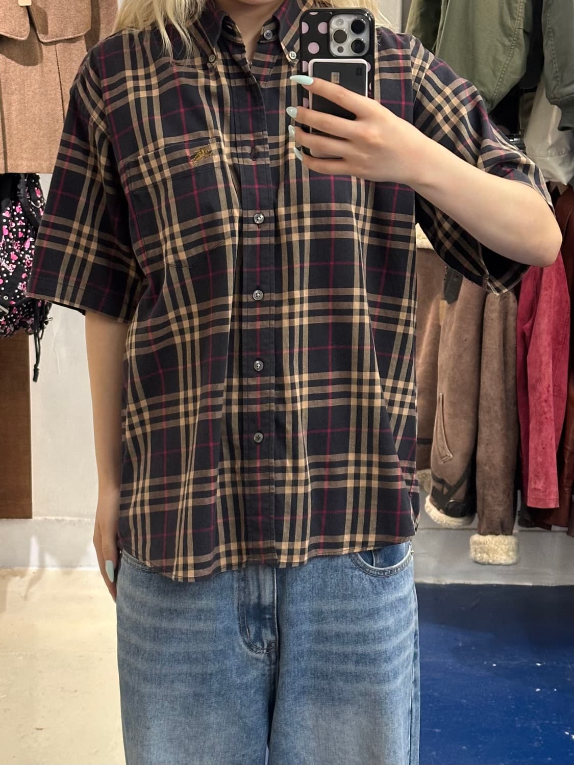 Burberry 버버리 체크반팔셔츠 상품이미지1