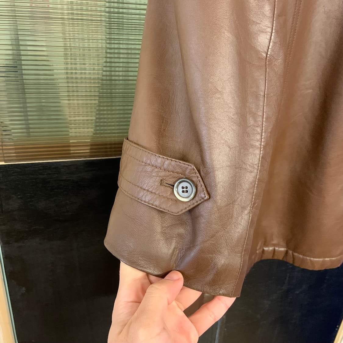 일본 빈티지 리얼레더 코트 상품이미지8