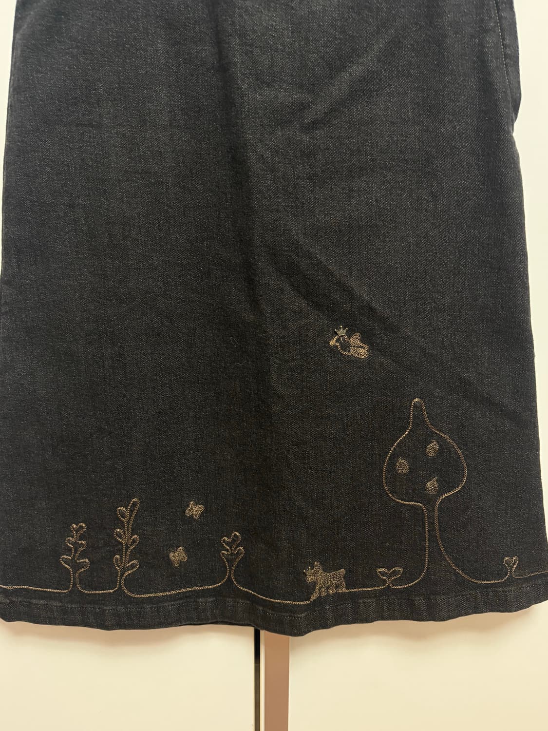 빈티지 흑청 스커트 상품이미지2