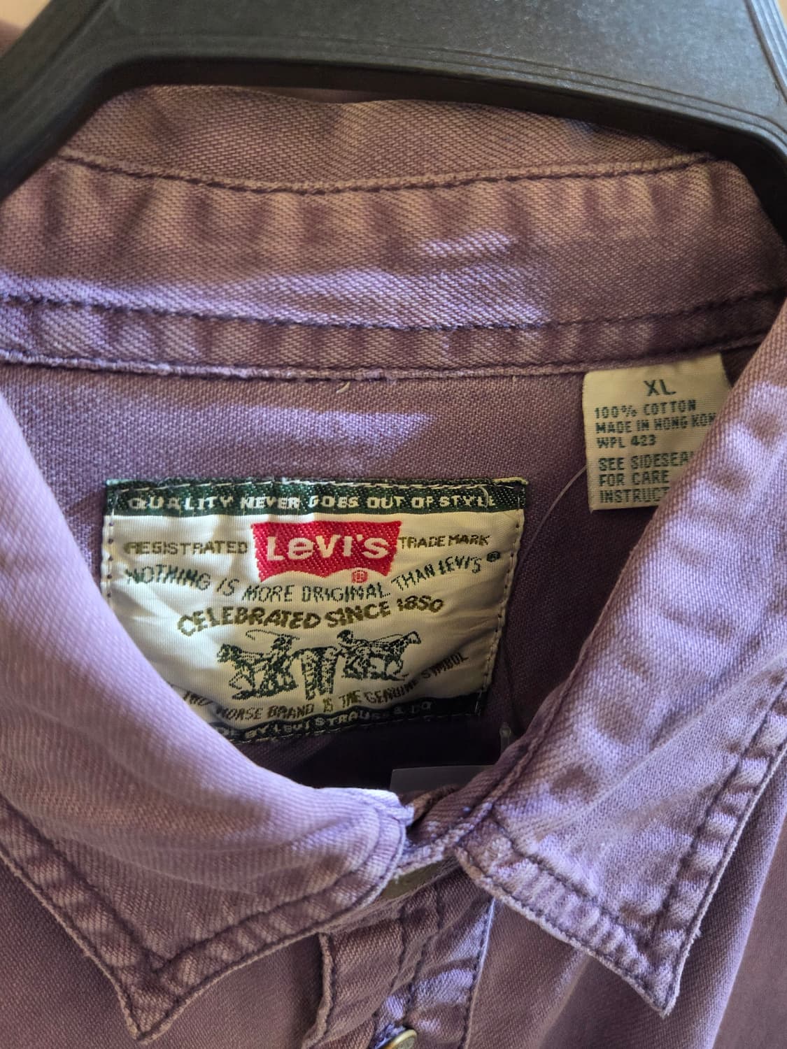 Levis 리바이스 빈티지퍼플 반팔셔츠 상품이미지3