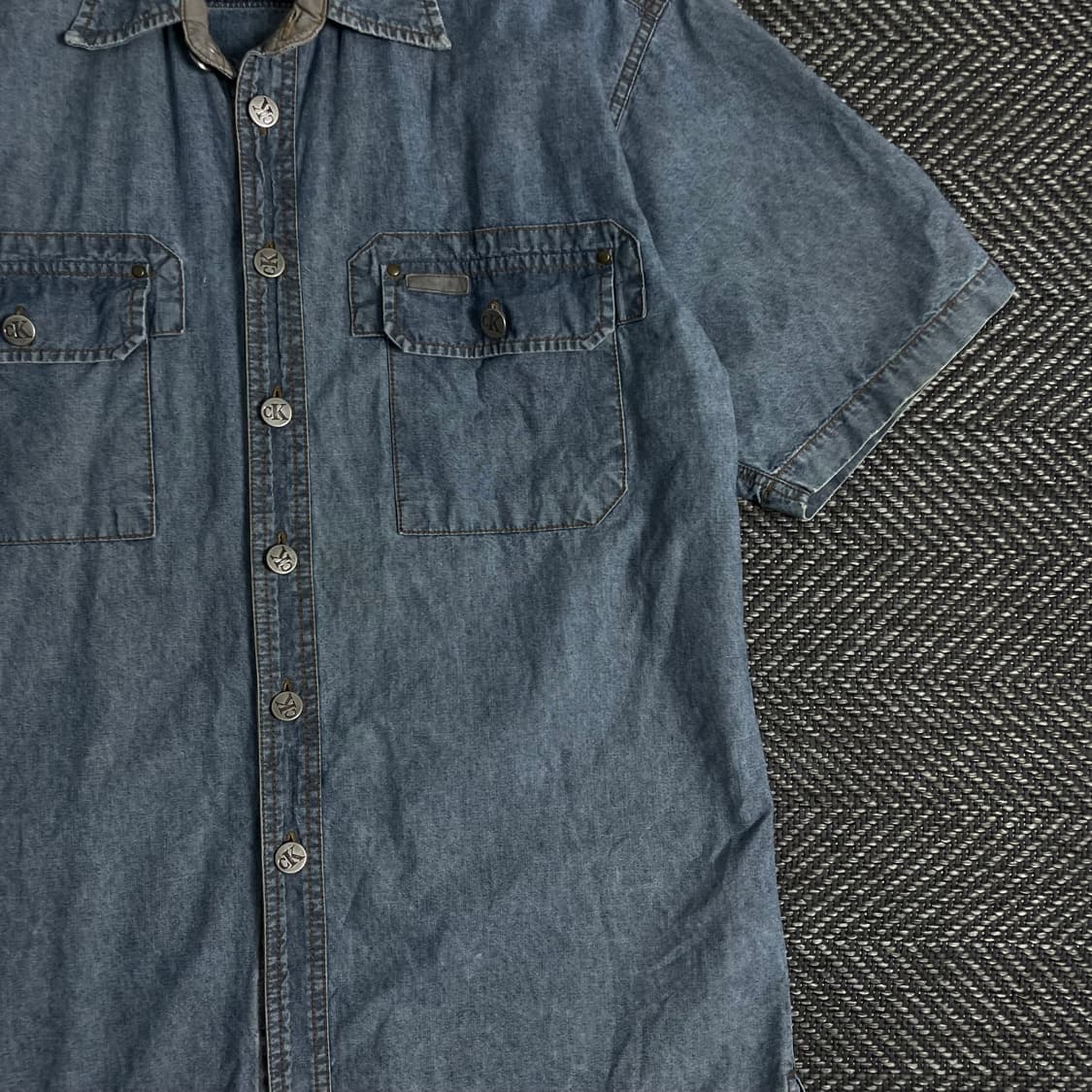 00s 캘빈클라인 아메카지 데님 워크 셔츠o 3108 상품이미지2