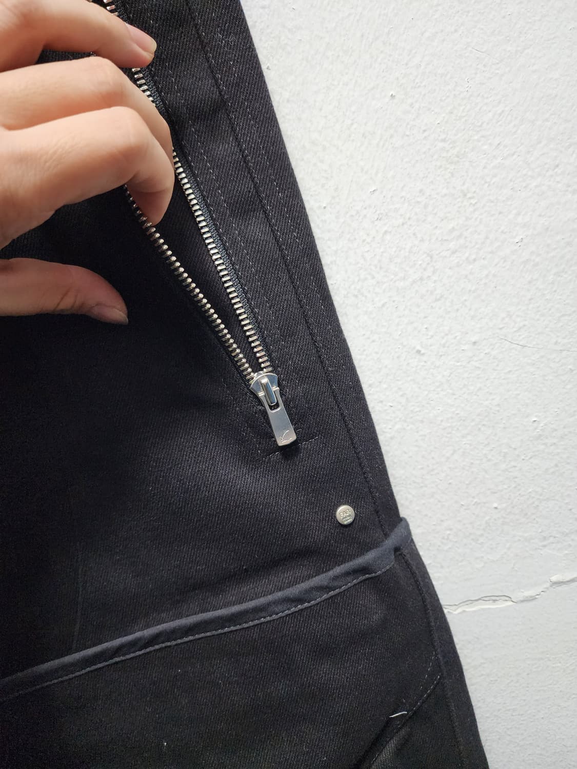 파아카이브 레이어드 이펙트 흑청바지 s 상품이미지5