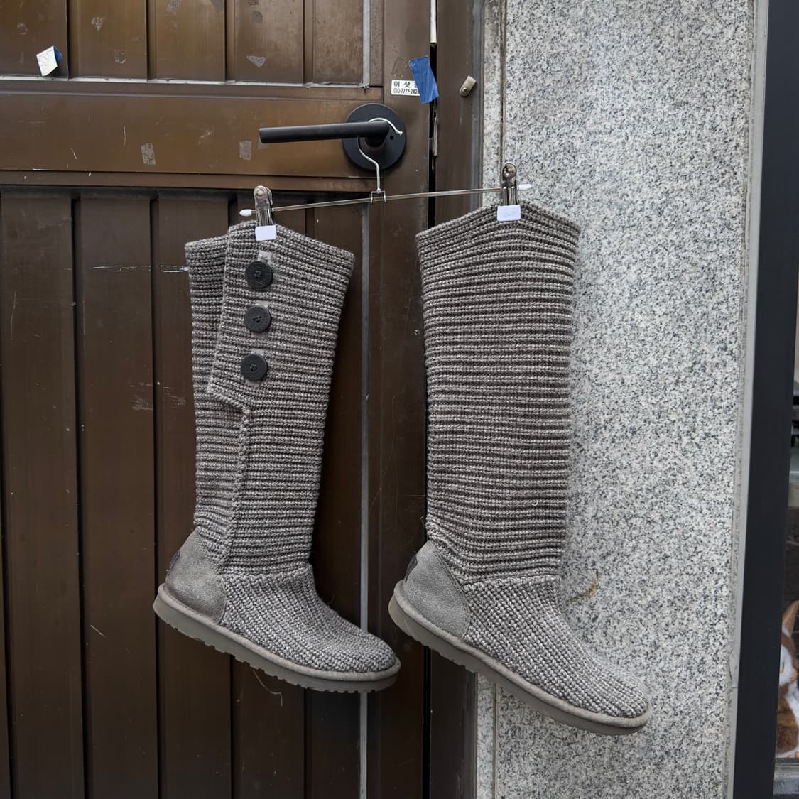 2000s Y2K 니트 카디 어그 부츠 상품이미지2